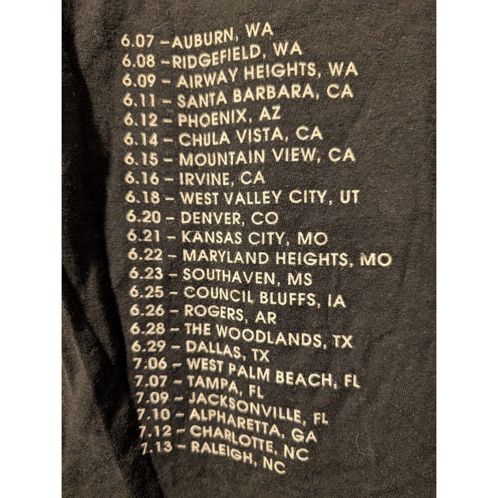 Train Summer Tour 2019 Concert T-Shirt Men’s Small Black Tultex Band Tee - Picture 5 of 13